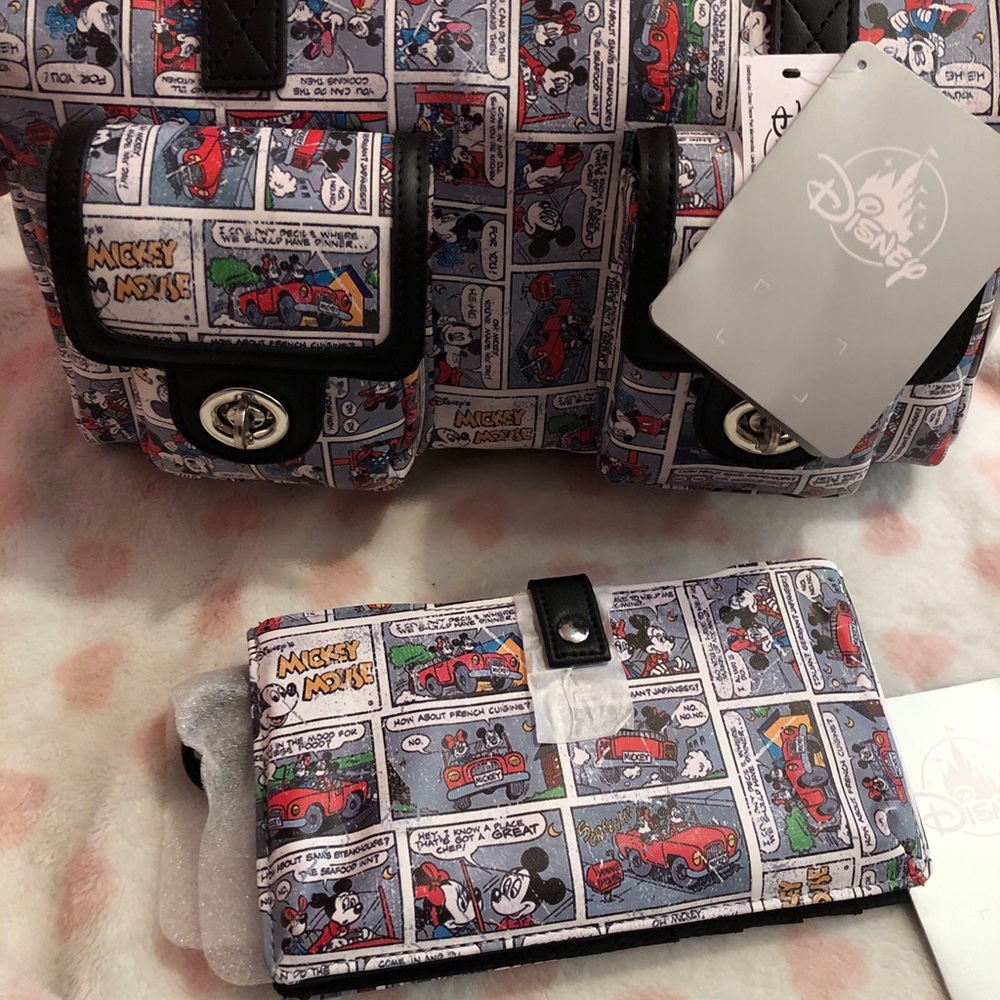 Mickey Mouse bag with matching wallet
